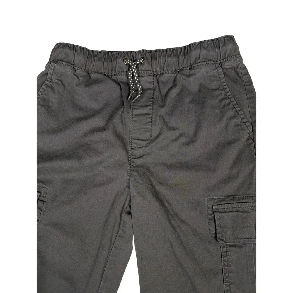 Sonoma Cargo Pants Kids Large Gray Excellent Elastic Waist Cotton Blend Stretch